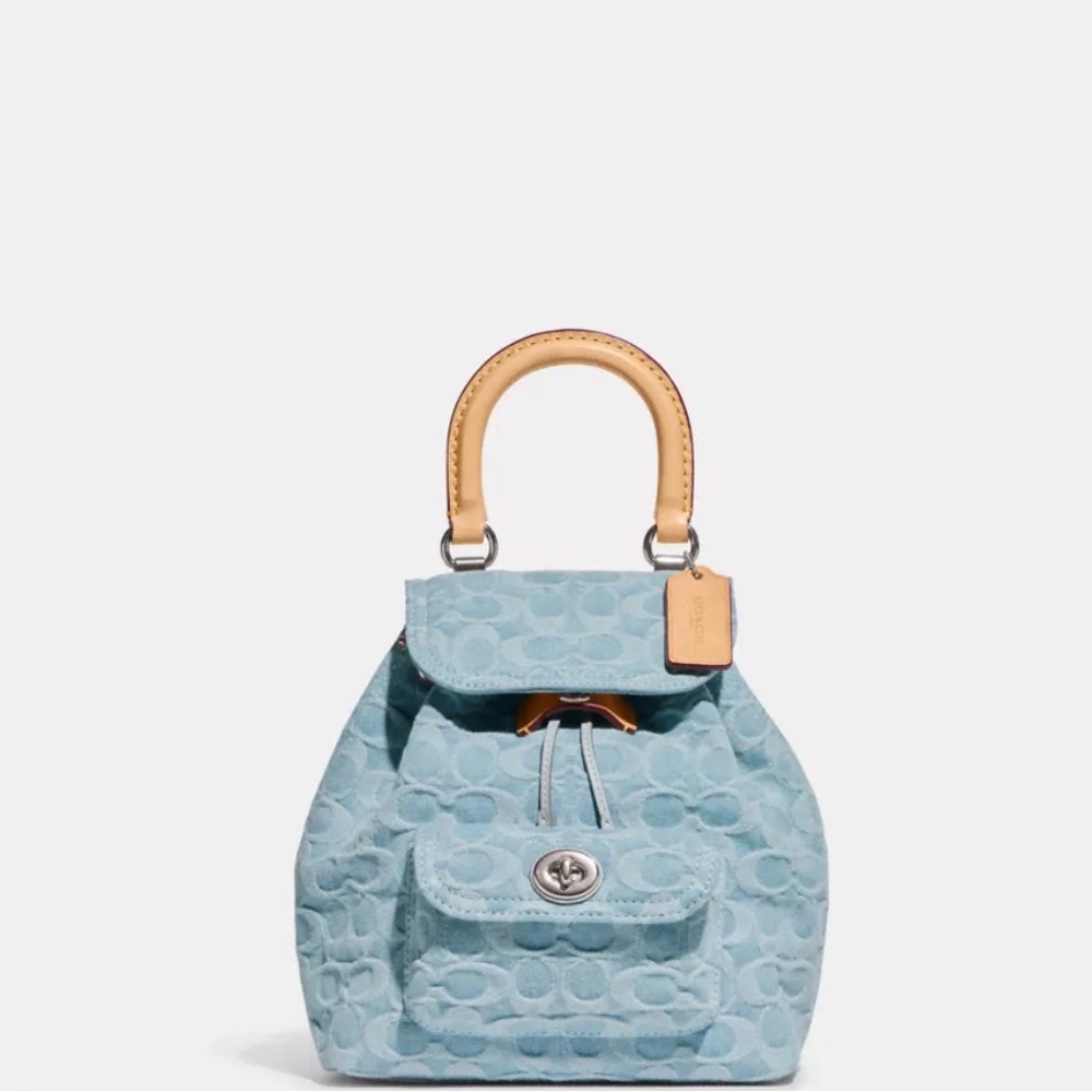Coach Riya denim backpack